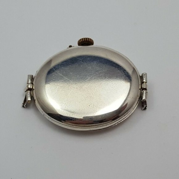 Vintage Alda Genuine Silver 0.935 Ladies Wrist Watch Case, Dial & Movement Only